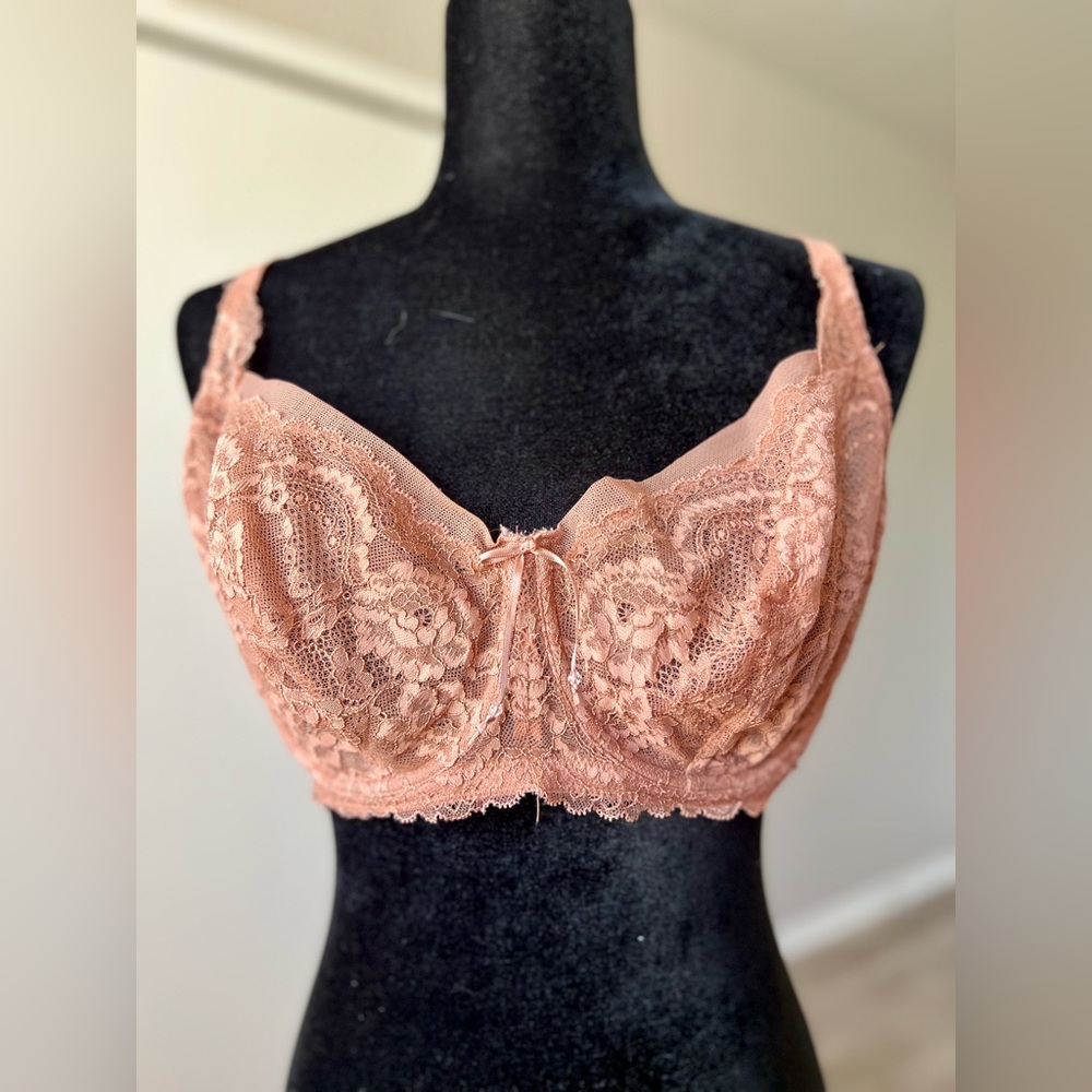 Skarlett Blue Lace Bralette in Nude